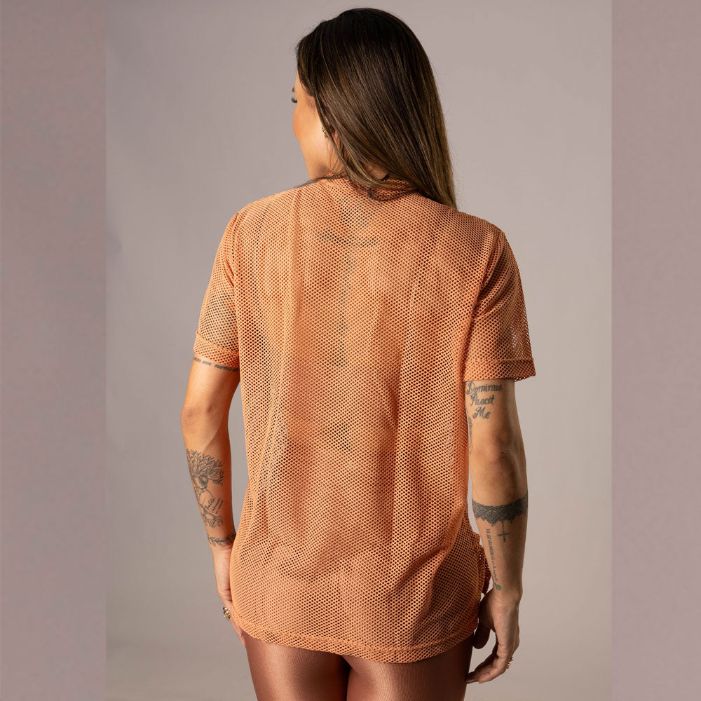 Camisa Over Pri Bronze