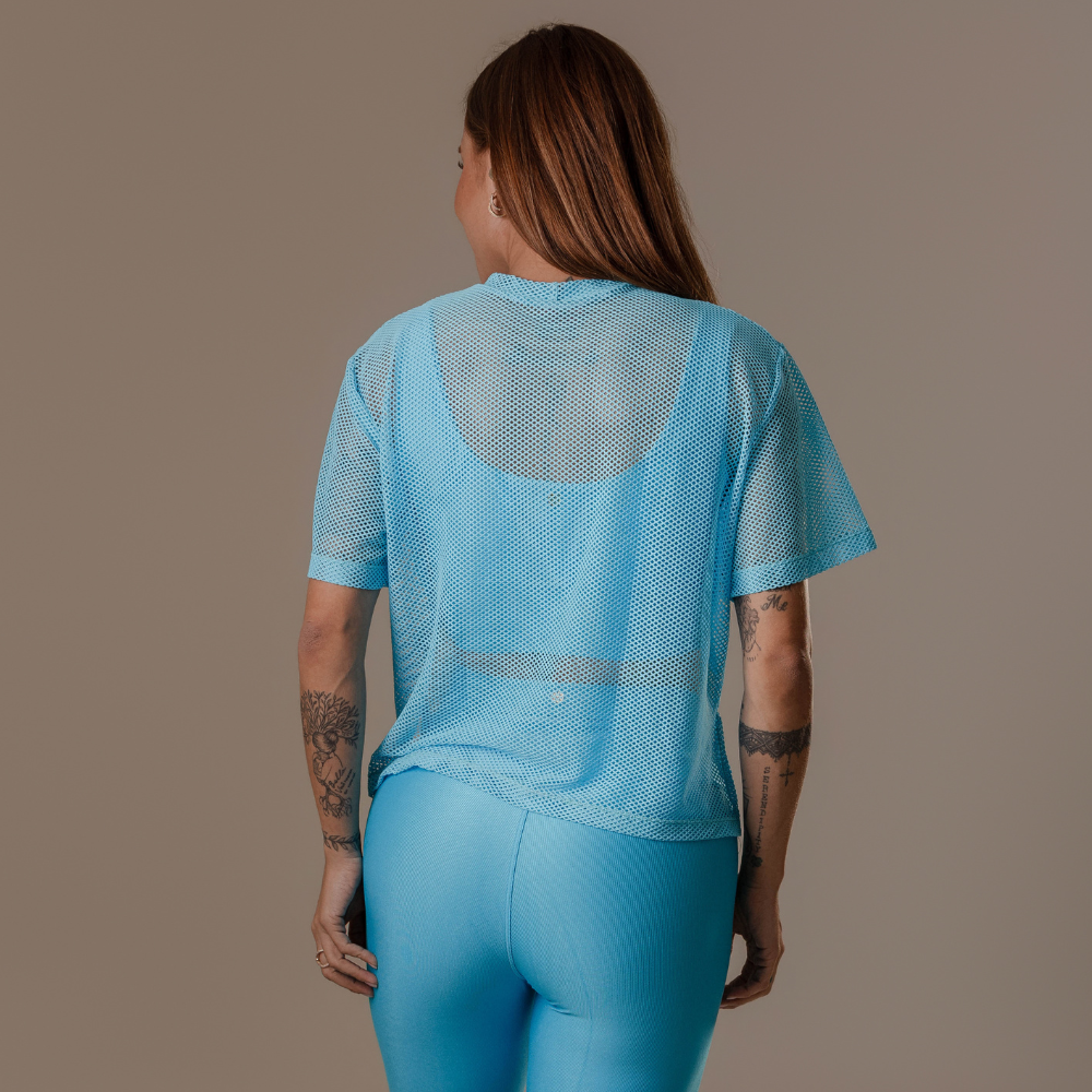 Cropped M.L Babi Skyblue