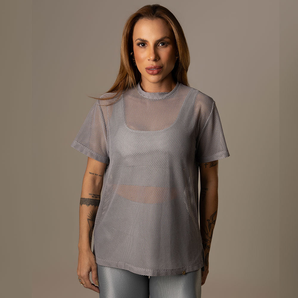 Camisa Over Pri Platinum