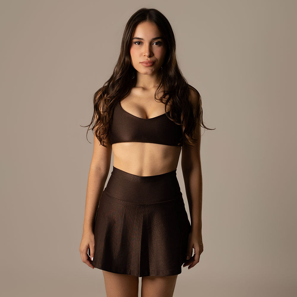 Short Saia Mayra Coffee