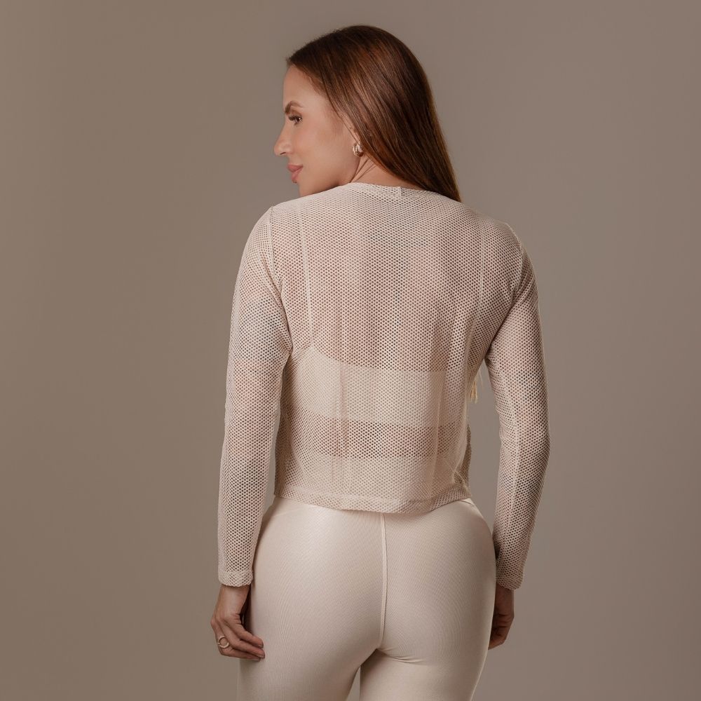 Cropped M.L Babi Off White