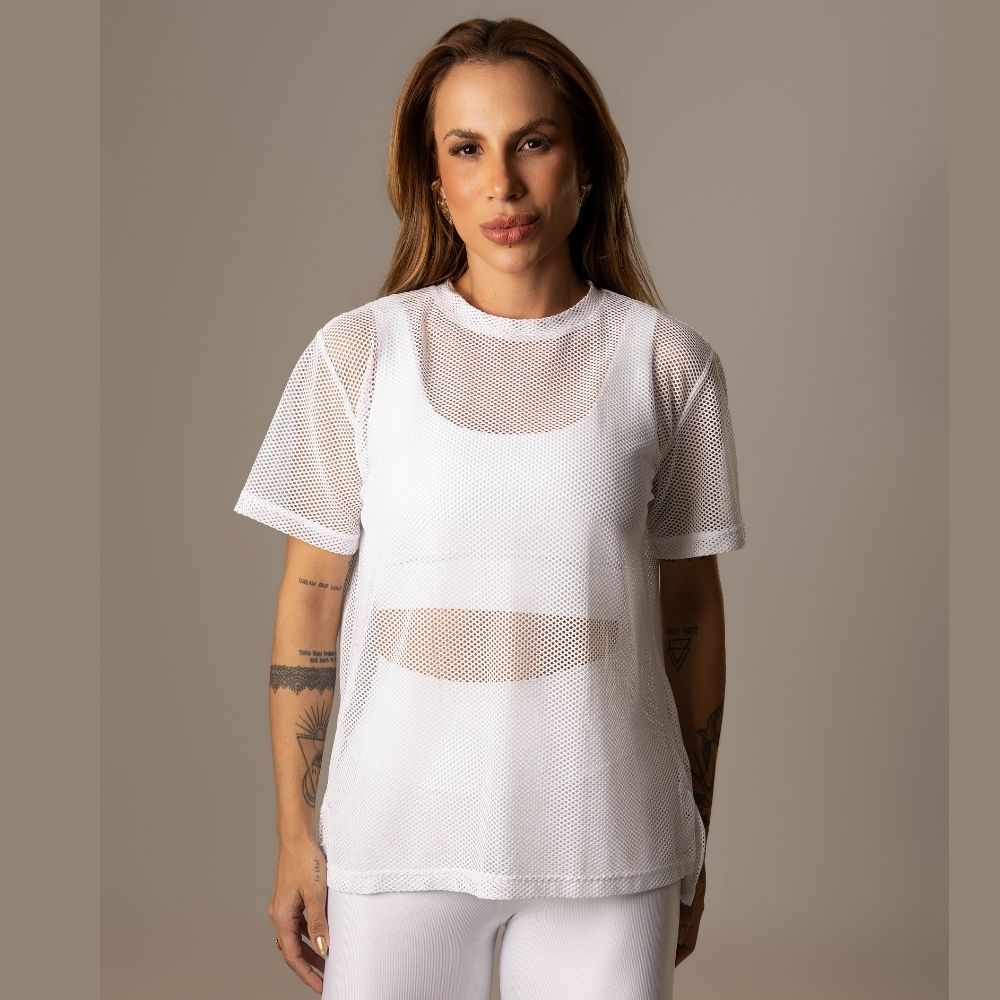 Camisa Over Pri Branco