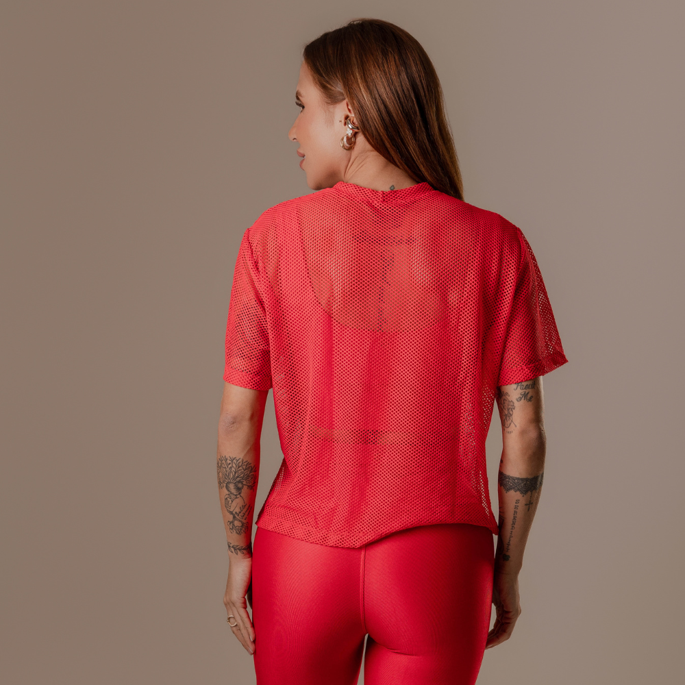 Cropped M.L Babi Chic Red