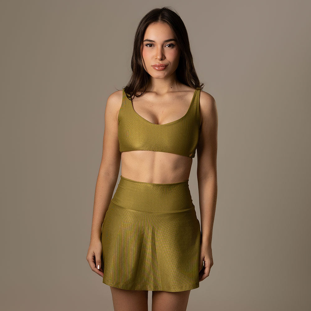 Short Saia Mayra Pistache